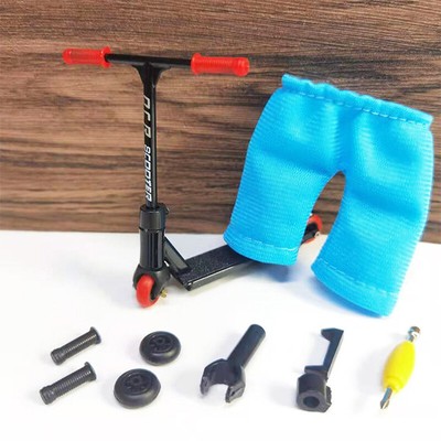 Alloy Finger Scooter with Mini Scooters Tools and Finger Board Skateboard T R-yp