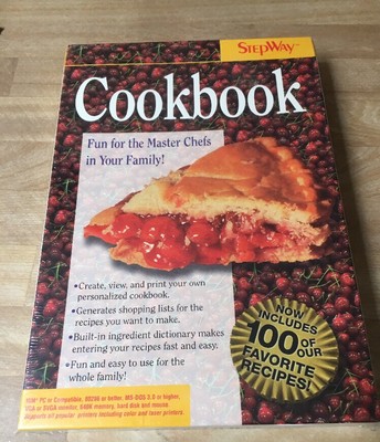 Vintage New In Box Cookbook By Stepway IBM/Tandy Computer Game 3 1/2'' Disk