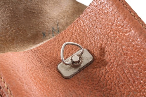 alte Umhängetasche Brot Tasche Vesper Brotschachtel Hängetasche Leder vintage - Bild 7 von 12
