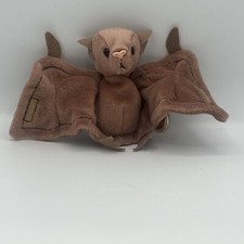 Ty Beanie Babies BATTY The Brown Bat 1996 Mint condition Plush Style 4035 Stamp