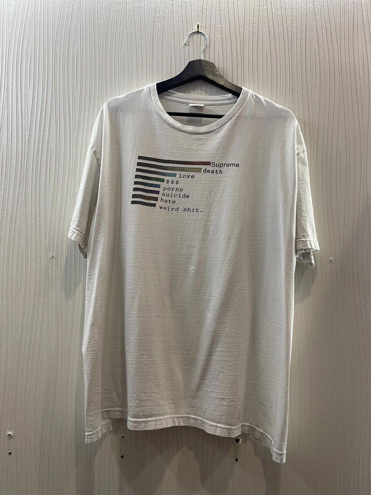 T shirt blanc Supreme New York SS18 taille XL 100 % authentique