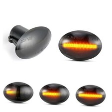 LED Side Marker Light Turn Signal Lights Fender Sidemarker Lamps Dynamic Smoked