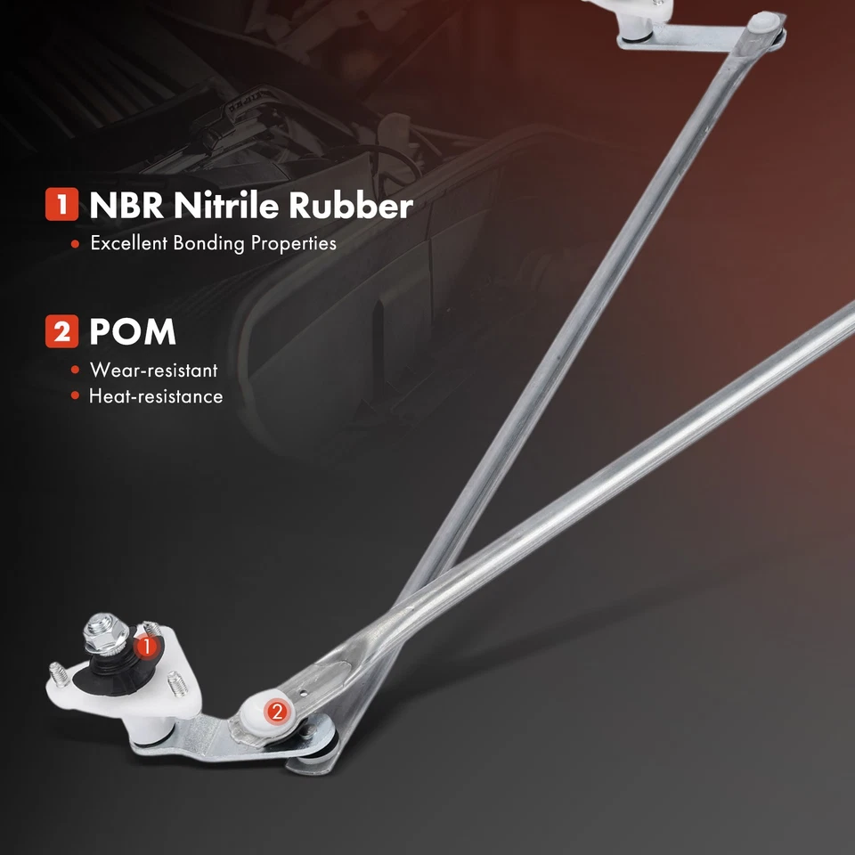 Комплект двигателя переднего стеклоочистителя и сцепления для Nissan Pathfinder 1996-2004 левый руль - Изображение 4 из 4