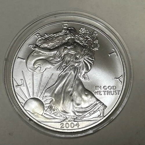 2004 Walking Liberty American Eagle 1 oz Fine .999 Silver Dollar