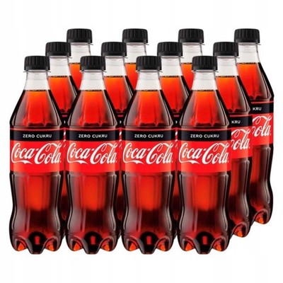 5000112679687 Coca-Cola zero Napój gazowany 500 ml x 12 sztuk ZESTAWY