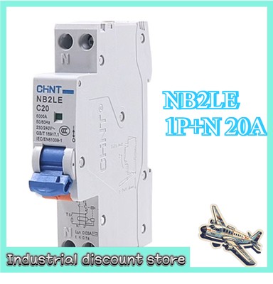NB2LE 1P+N 20A 1 PCS New Leakage Protector CHINT NB2LE 1P+N 20A Fast Delivery