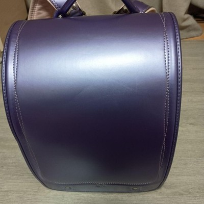 Purple Randoseru Backpack for Girls, Artificial Leather, Excellent Used Conditio