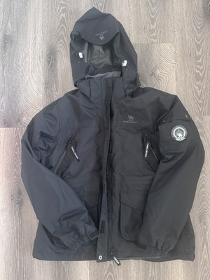 CAMEL CROWN Hooded Softshell Jacket Mens Large Black Fleece Lined NWT Full Zip