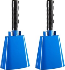 Blue Panda Cowbells for Sporting Events - 9.5-Inch Cowbell with