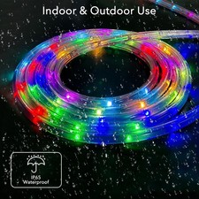 12/33ft RGB Smart Light with App and Remote Control for Outside, RGB LED Lights