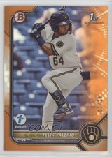 2022 Bowman 1st Edition Orange Foil 7/25 Felix Valerio #BPPF-128 04xc