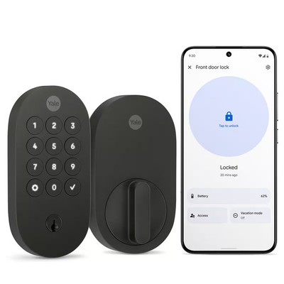 Yale - Smart Lock with Matter, Designed for Google Home; Electronic Deadbolt ...