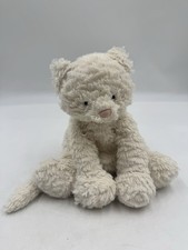 Jellycat Fuddlewuddle Kitty Cat 8  Plush White Soft Stuffed Animal Toy Retired