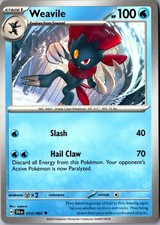 Carta Pokemon Weavile 014/064 non comune favola avvolta leggermente giocata TCG singola