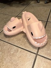 Morty Pink Shark Slides Unisex Men Women Ligh...