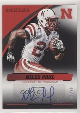 2015 Panini Nebraska Cornhuskers Signatures Black 9/10 Niles Paul Auto w6g