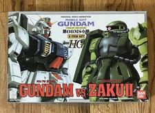 Bandai HG 1/144 RX-79 G Gundam vs MS-06J Zaku II 08th MS Team Model Kit