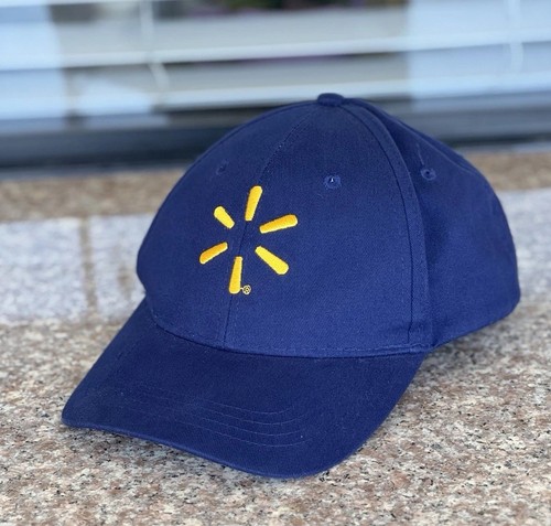 Walmart Strapback Mütze blau Einheitsgröße verstellbar bestickt Mitarbeiter Crew Cap
