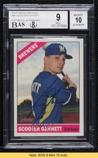 BAS 2015 Topps Heritage Scooter Gennett #95 BGS Authentic Auto READ 2k2