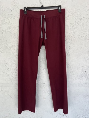 Figs Livingston Basic Scrub Pants Burgundy Size Large L