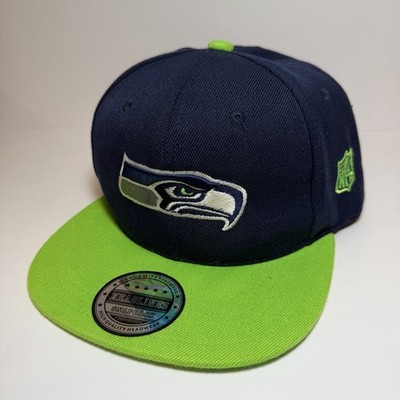 Headlines Men Or Women Cap Seattle Seahawks Basic Blue Green Snapback Hat