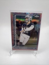 2025 Topps Chrome Brandon Aubrey 81 Football Leather Refractor Dallas Cowboys