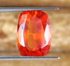 Natural Mandarian Orange Spessartine Garnet 9.15 Carat Cushion Gemstone T11847
