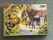 500 jigsaw puzzle by Falcon "Horses" complete