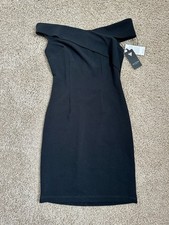 Guess Sophisticated Black One-Shoulder Dress