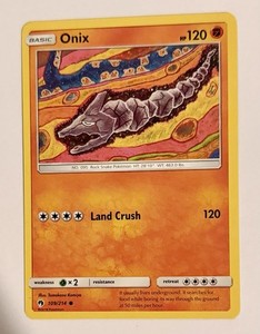 onix pokemon card value Brock's 21/132 Gym Heroes Rare NM prevent that attacks damage done to this Pokmon if that damage is 60 or less Onix 061 XY Evolutions -