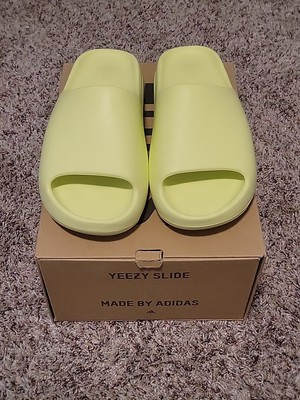Original Realese Yeezy Slide Glow Green Size 12 Mens