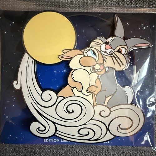 Disneyland Paris Couples Moon Series Thumper Ms Bunny Bambi LE 700 Pin