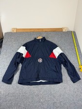 Vintage FILA Hill Series Jacket Men XL 90s Full Zip Windbreaker Navy Red Nylon