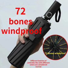 1pc Automatic Windproof Folding Umbrella Large Rain Sun Protection - NEW