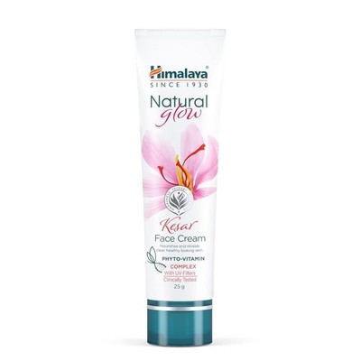 Himalaya Natural Glow Face Cream with Kesar and Vit E Complex 25g