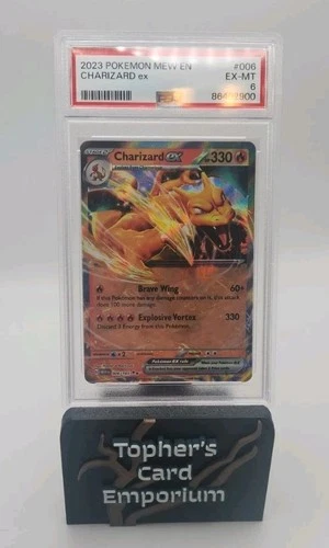 Charizard ex - Holo - SV: 151 - MEW - Pokemon TCG - #006/165 - PSA 6