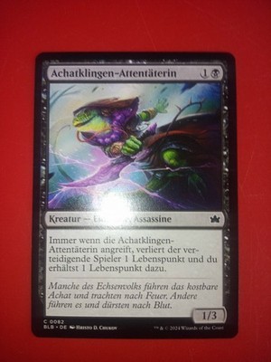 MTG-MAGIC THE GATHERING Achatklingen-Attentäterin 2024 Deutsch BLB 0082