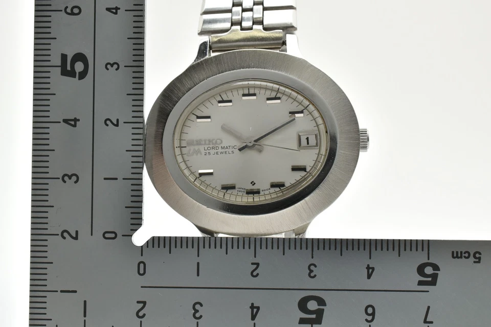 [Casi COMO NUEVO] SEIKO Vintage LM Lord Matic 5605-5010 1970 Reloj Automático Ovalado para Hombres Foto 4 de 4