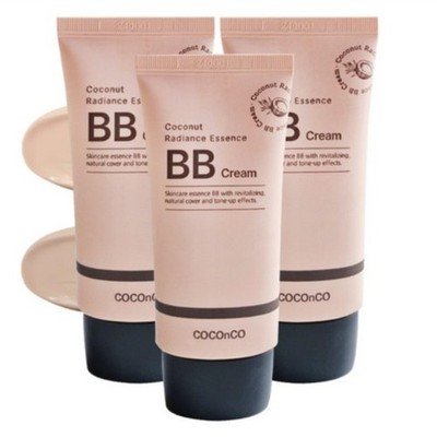 3X KOREAN Essence Make Up BB Cream SPF 50+ PA++++ Coconut Radiance Light Beige