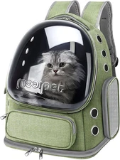 Cat Backpack Carrier, Breathable Cat Bubble Backpack Large Space Cat Carrier Bac
