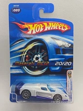 NEW! 2005 Hot Wheels First Editions Maserati MC12 Card   #20 Chrome Wheels