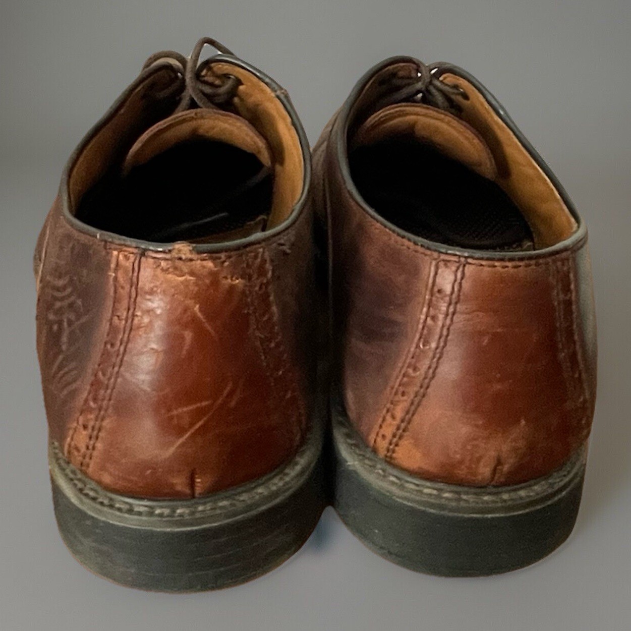 SAOLA Scarpe uomo JOHNSTON & MURPHY XC4 taglia 9 5 pelle marrone montone 20 7063