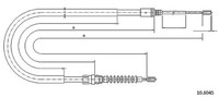 Metzger Handbremsseil Hinten Links FüR Citroen C4 II Peugeot 308 I DS4 Cc DS Ds