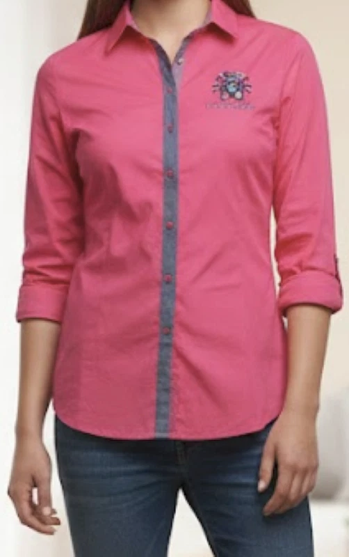 BC Best Connections Damen Bluse pink langarm in Größe 42 - Bild 1 von 4
