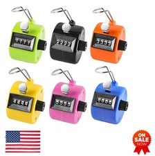 Handheld Tally Counter 4 Digit Mechanical Clicker 6 Pack Assorted Colors Finger
