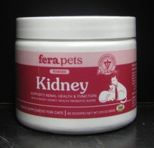 Fera Pets Cat Kidney Support Powder 60 Scoops 2.12 oz Exp. 10/2027 