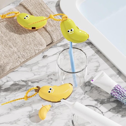Dust-proof Toothbrush Storage Case Travel-friendly Organizer Banana Cover - Picture 6 of 15