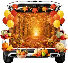Halloween Trunk or Treat Car Decorations Kit, Autumn Pumpkin Themed Outdoor Gara