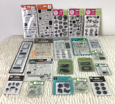 Lot of 20 Pkgs Poly Clear Stamps For Crafters Scrapbooking Art Hobby NEW