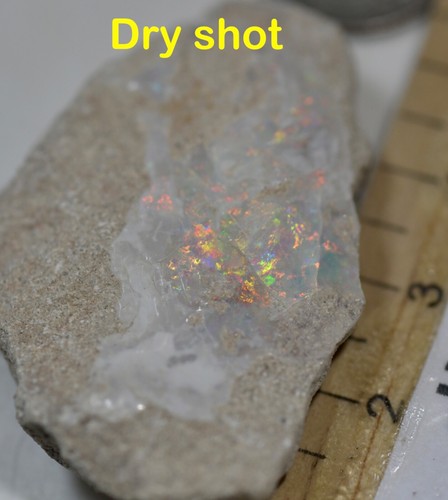 OPAL AUSTRALIAN MINTABIE SPECIMEN OR GEM CUTTER BRIGHT RED FLASH 82ct VIDEO - Picture 12 of 17